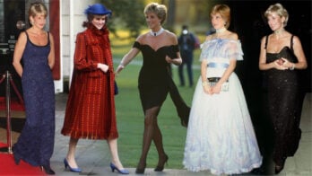 A collage of Princess Diana’s iconic fashion moments, capturing her transformation from shy royal to confident trendsetter. This visual showcases her journey as one of the most influential Style Personality Icons, highlighting her evolving elegance and signature style through the years.